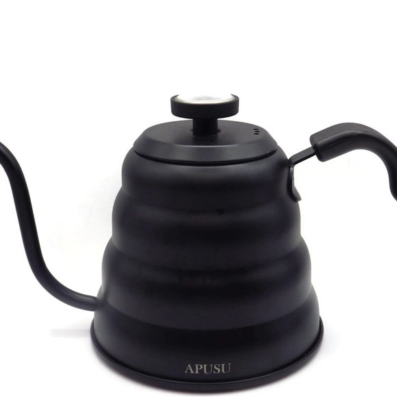 New APUSU Gooseneck Pour-Over Kettle/ Built-In Thermometer/ Stainless Steel - Picture 1 of 6
